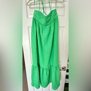 Zara green strap summer dress